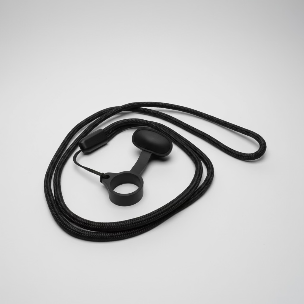 Schwarzes Vape-Lanyard