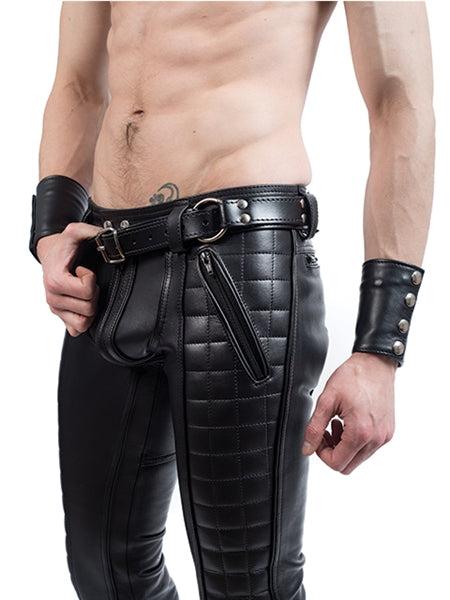 [420400] Mister B Leather Handcuff Belt