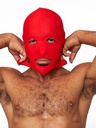 Mister B Lycra Hætte Øjne og Mund Åben Rød