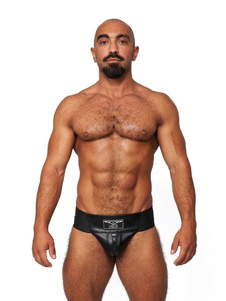 Mister B Leather Premium Jockstrap - Black (XS)
