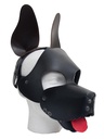 Mister B Leather Shaggy Dog Hood – Sort Mørk Brun