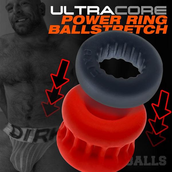 [565064] Oxballs ULTRACORE Core ballstretcher med Axis ring - Rød is