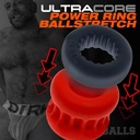 Oxballs ULTRACORE Core ballstretcher med Axis ring - Rød is