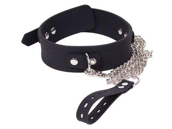 [610333] Biothane Slave Collar with Leash